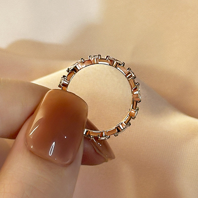 HNJ Jewels 1.0 Ct Elegant Marquise Cut Wedding Band