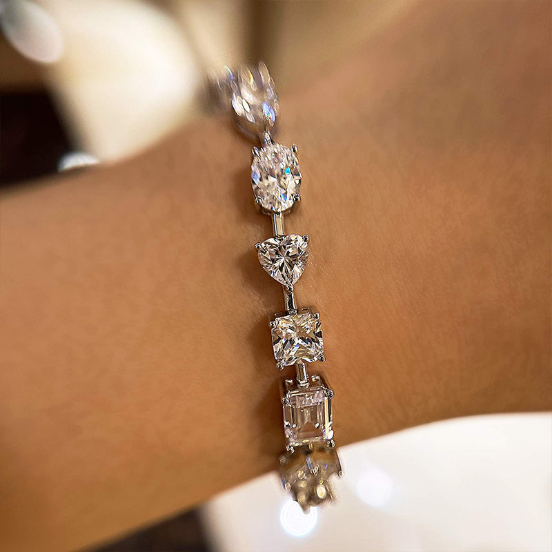 HNJ Jewels Stunning Unique Design Bracelet for Women In Sterling Silver