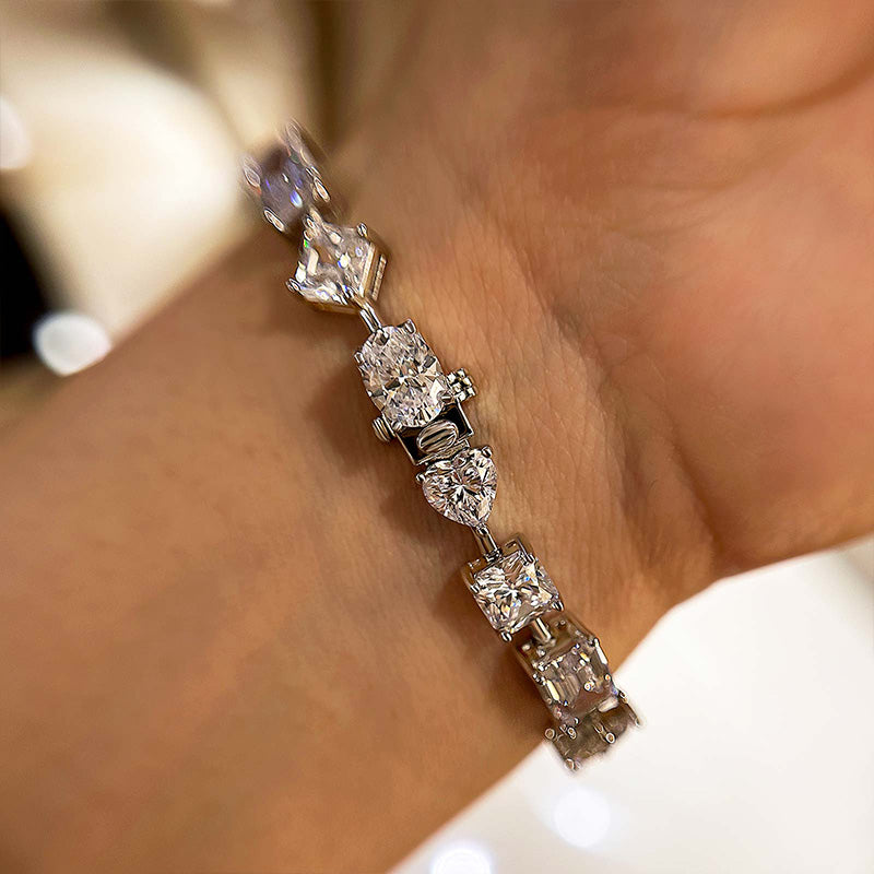 HNJ Jewels Stunning Unique Design Bracelet for Women In Sterling Silver