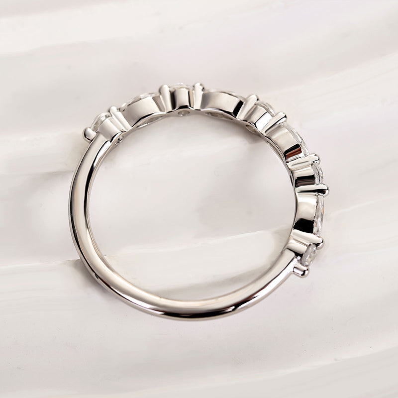 HNJ Jewels 1.0 Ct Elegant Marquise Cut Wedding Band