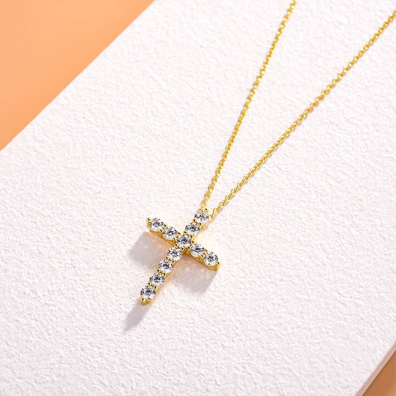 HNJ Jewels Sterling Silver Fashion Cross pendant Necklace